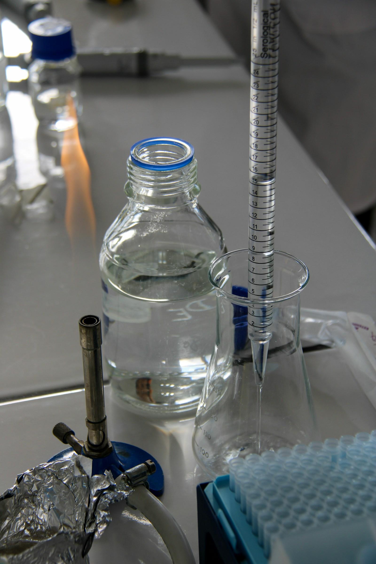 Research laboratory at work